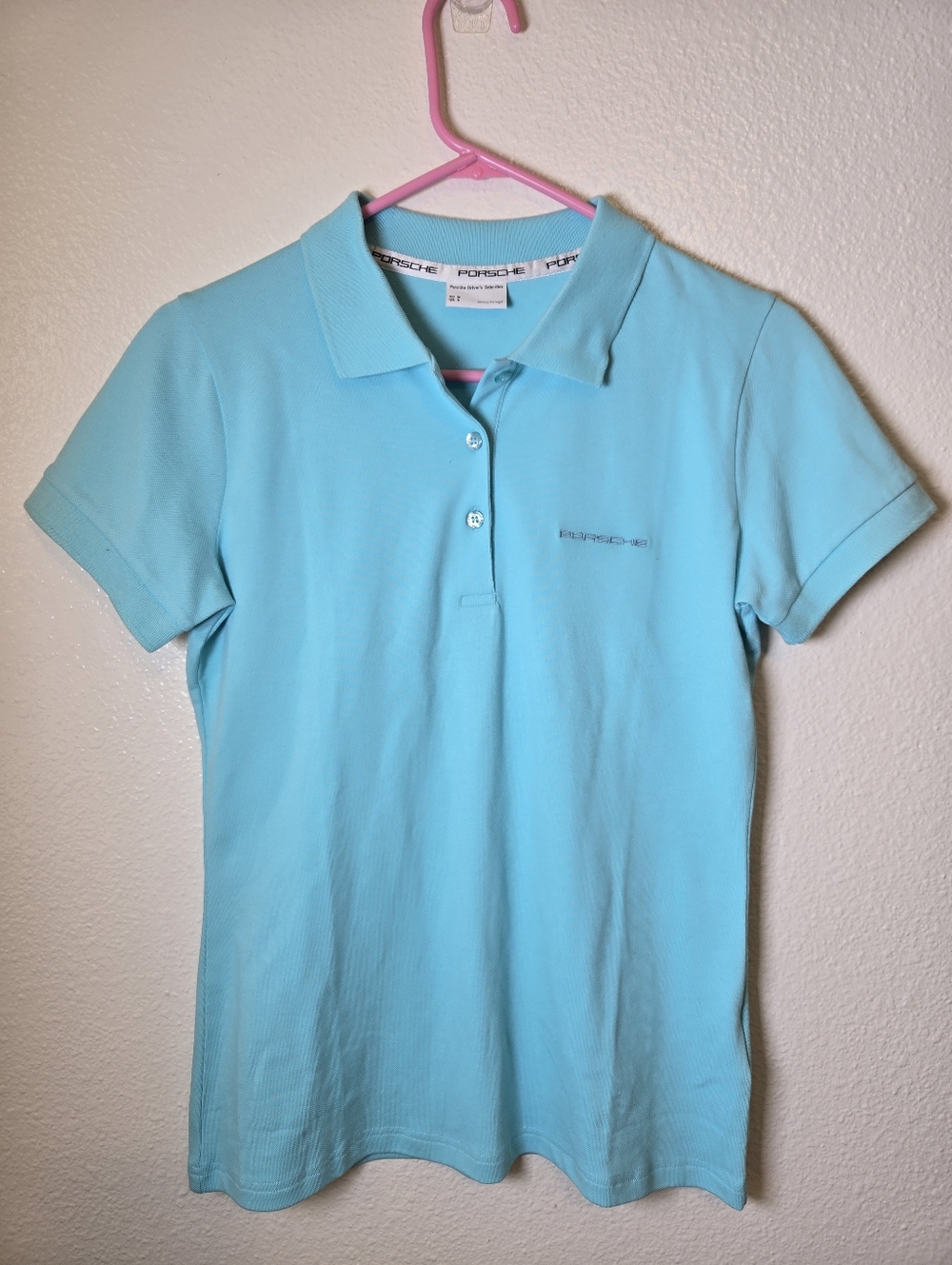 Porsche Polo shirt Womens Small Driver's Selection Cotton Logo